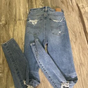 Distressed jeans